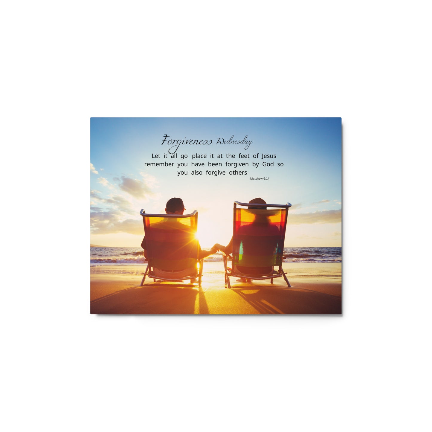 Forgiveness Wednesday Metal prints, Scriptural Inspirational Wall Art, Word of God, Matthew 6:14