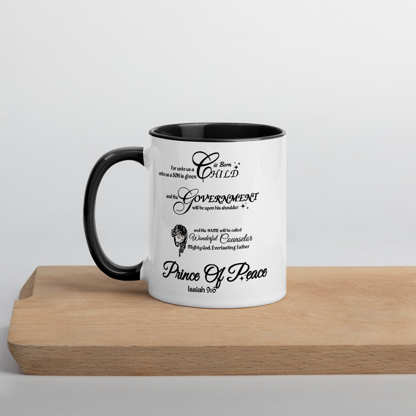 Isaiah 9:6 Scripture Mug, Christian Mug, Christmas Mug