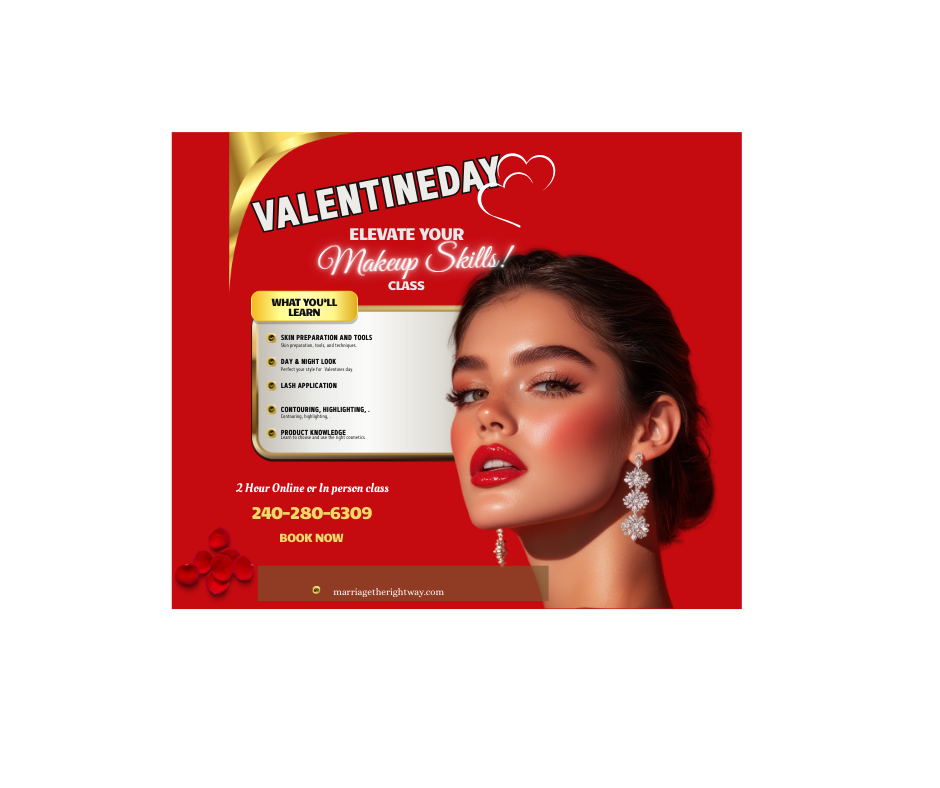 Valentine day elevate your makeup skills class