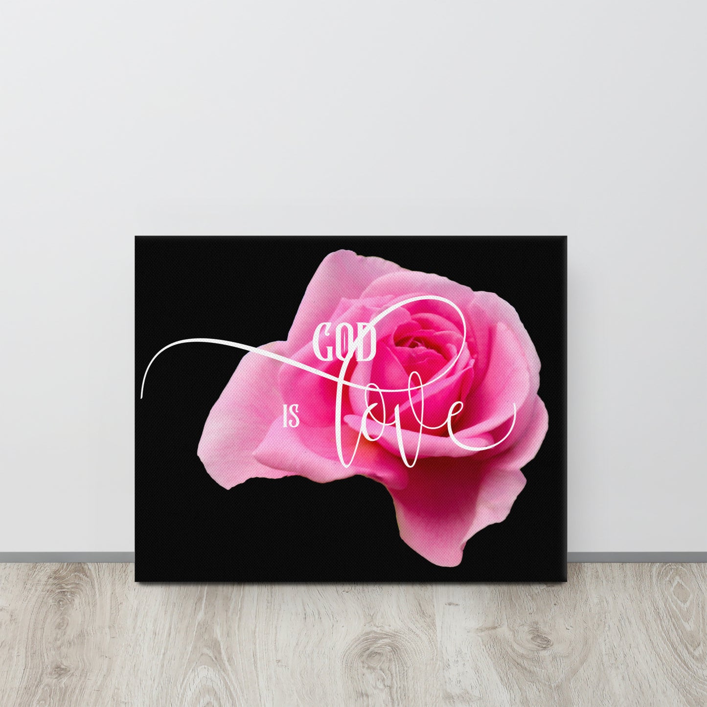 God is Love Scripture Canvas, 1 John 4:8 canvas, Love Canvas,