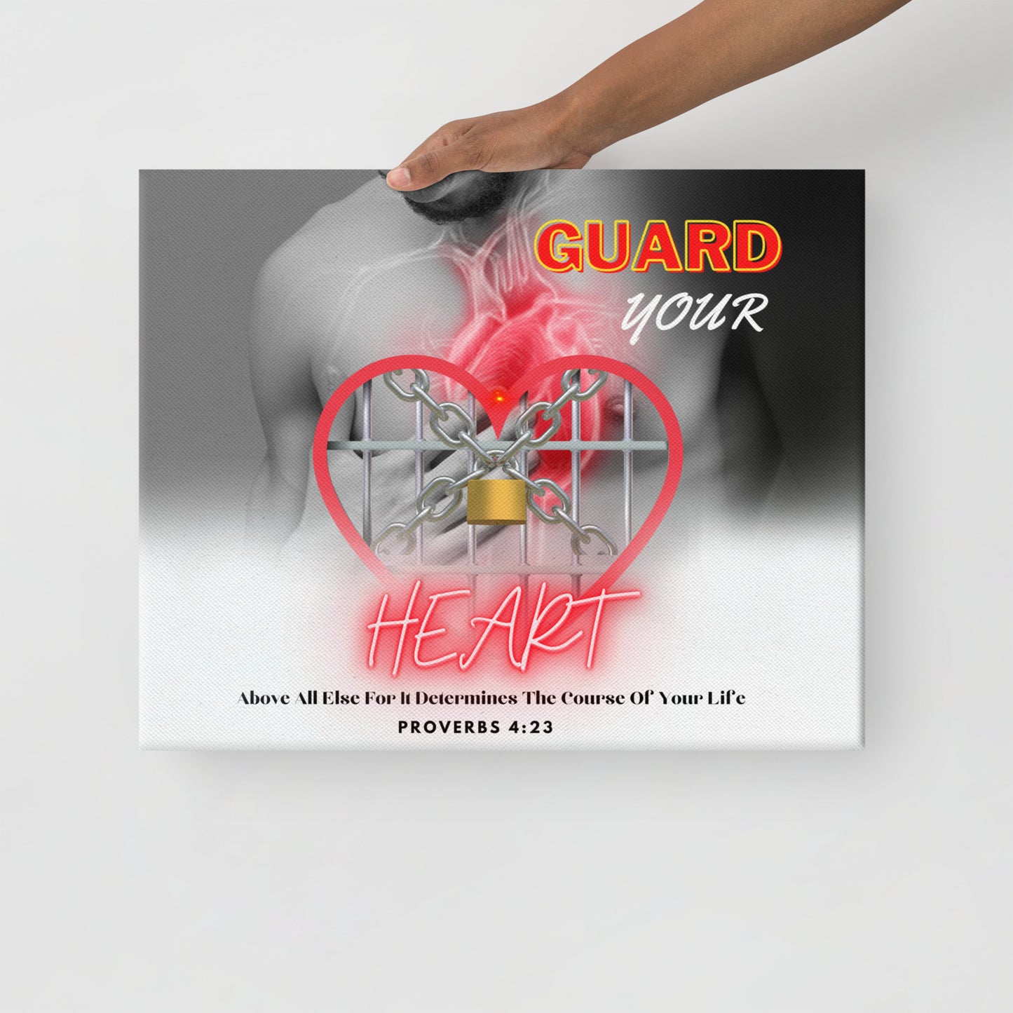 Guard Your Heart Canvas, Proverbs 4:23