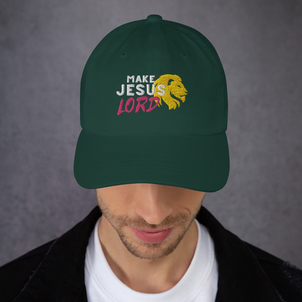 Make Jesus Lord Hat, Dad hat, Cool hat, Scripture hat, Christian girl hat, summer hat, couple hat, gift for him and her