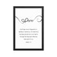 Hope Scripture Framed photo paper poster, Romans 5:5,