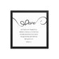 Hope Scripture Framed photo paper poster, Romans 5:5,