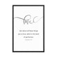 Love Scripture Framed photo paper poster, Love is the Perfection, Colossians 3:14,