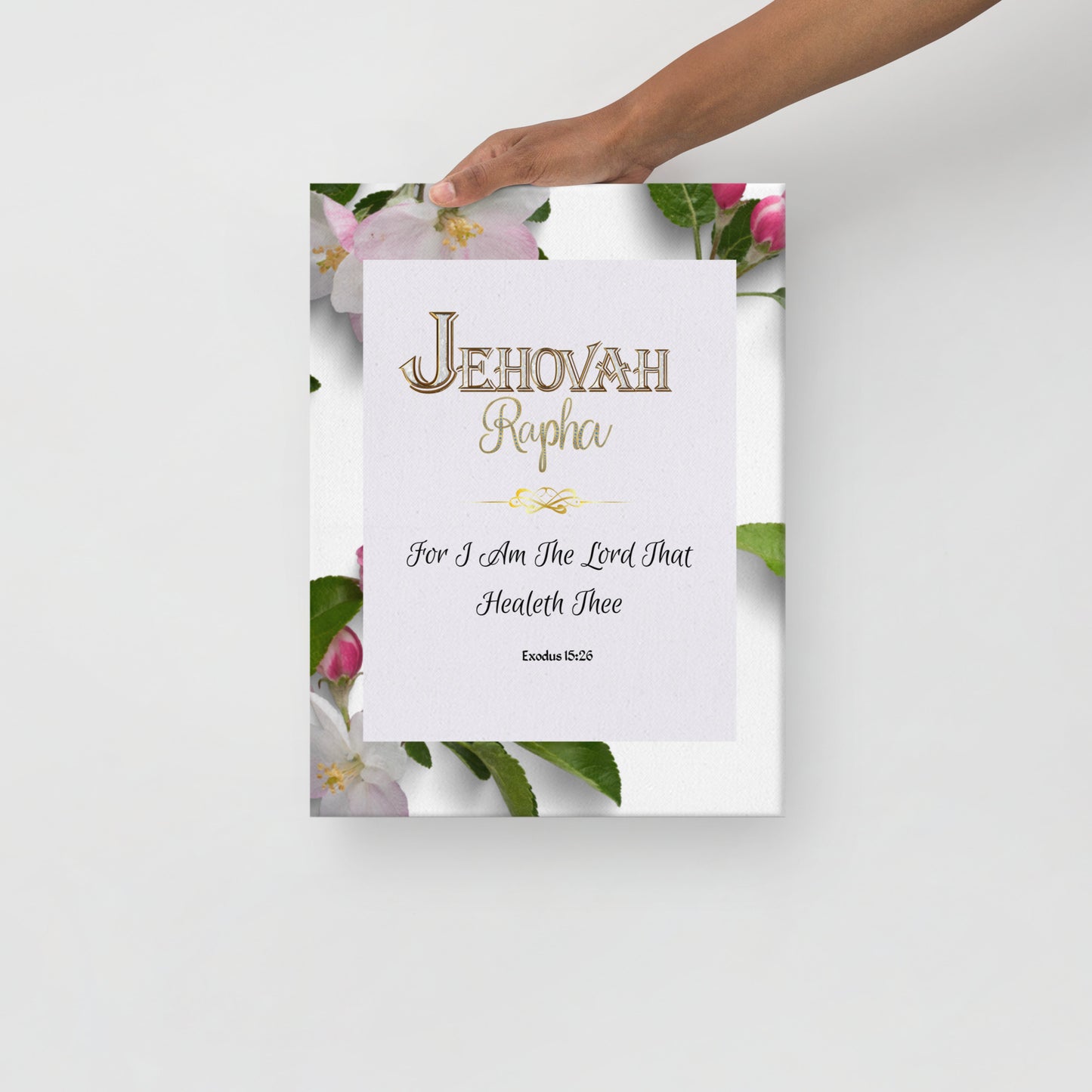 Jehovah Rapha Thin canvas, Healing Canvas, Exodus 15:26 Canvas, Name of God Canvas