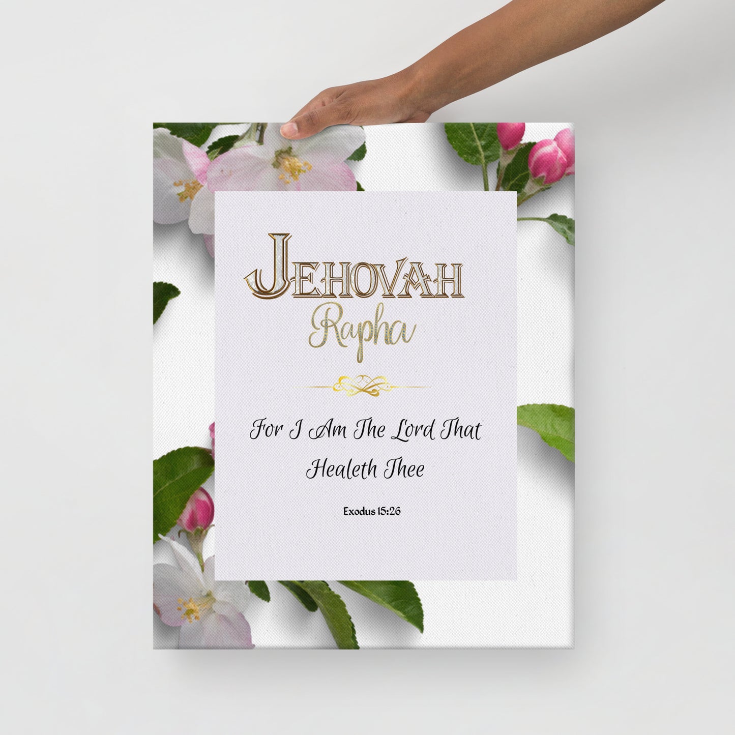 Jehovah Rapha Thin canvas, Healing Canvas, Exodus 15:26 Canvas, Name of God Canvas