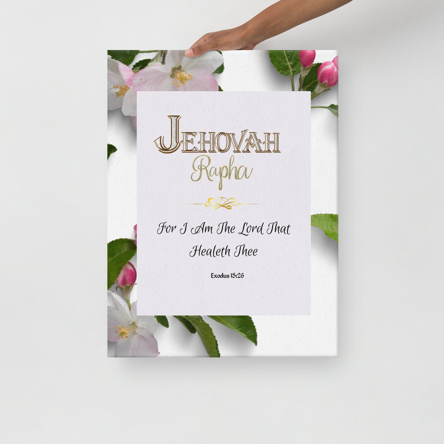 Jehovah Rapha Thin canvas, Healing Canvas, Exodus 15:26 Canvas, Name of God Canvas