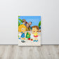 O Taste and See Children Thin canvas, Psalms 34:8 canvas, Word of God kids canvas