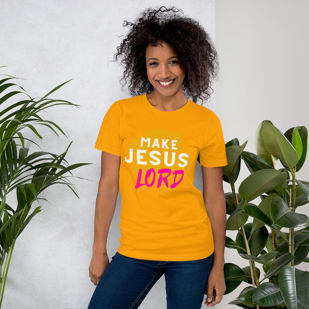 Make Jesus Lord t-shirt, Unisex t-shirt, Romans 10:9 t-shirt, Scripture t-shirt,