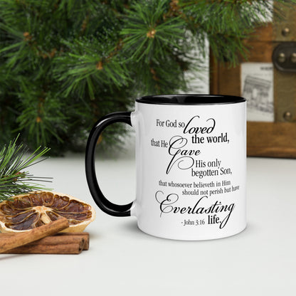 John 3:16 Mug, Scripture Mug, Beautiful Mug, Christian Mug