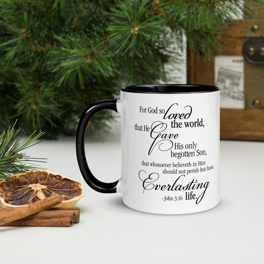 John 3:16 Mug, Scripture Mug, Beautiful Mug, Christian Mug