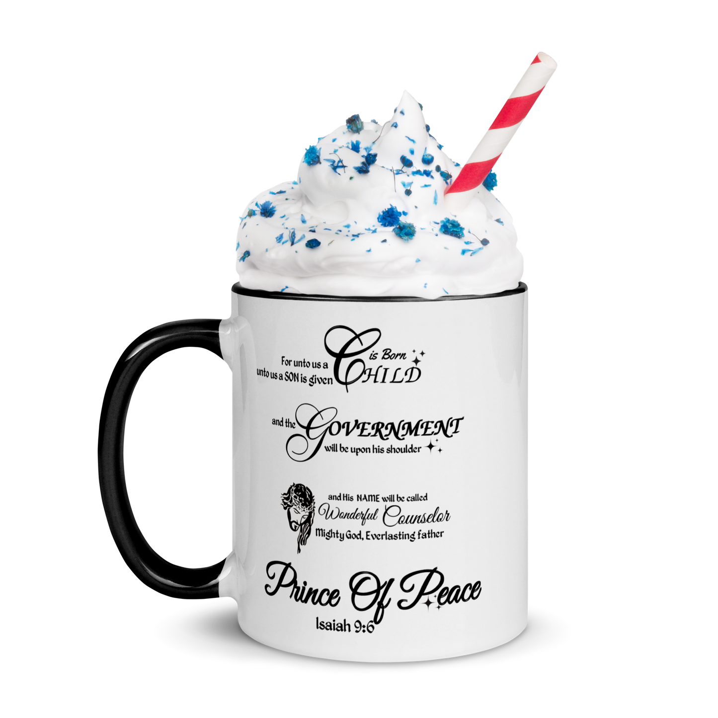 Isaiah 9:6 Scripture Mug, Christian Mug, Christmas Mug