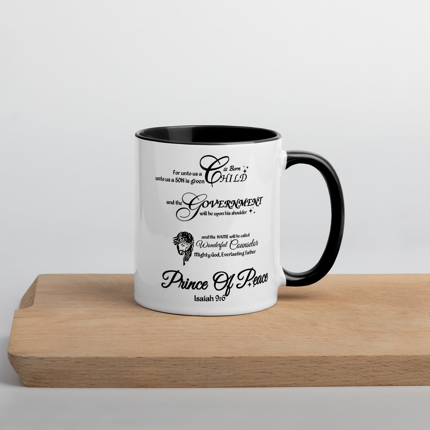Isaiah 9:6 Scripture Mug, Christian Mug, Christmas Mug