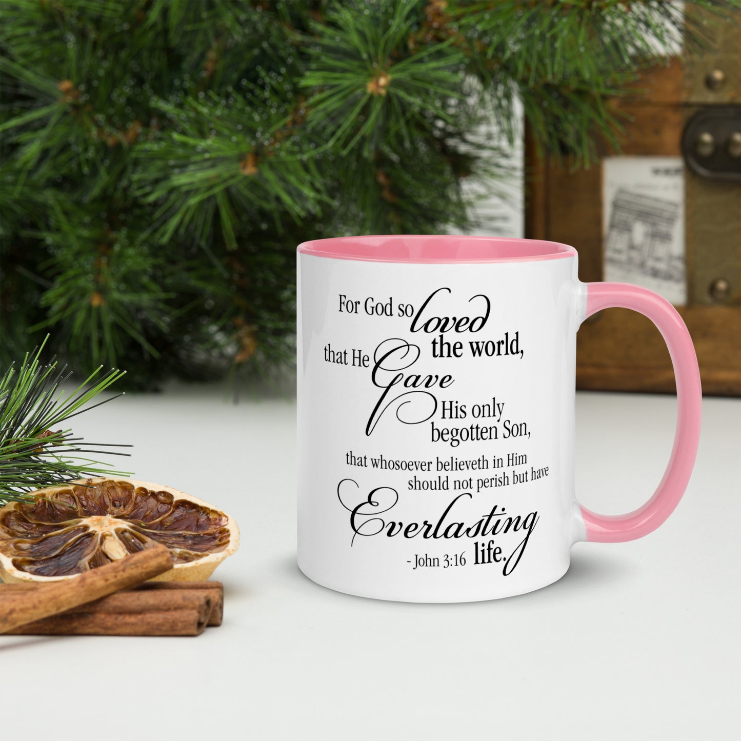 John 3:16 Mug, Scripture Mug, Beautiful Mug, Christian Mug