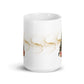 White Christmas Tree mug, beautiful coffee mug
