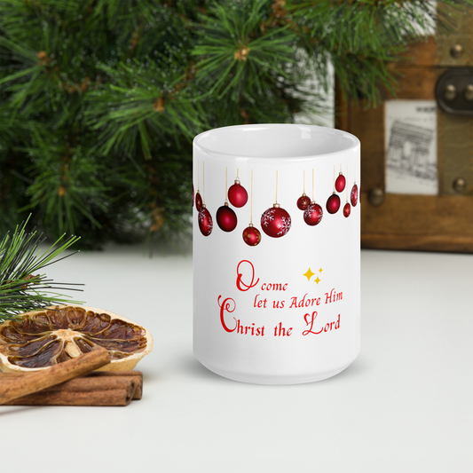 Christmas White Classy mug, Coffee lover, beautiful tea mug