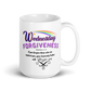 Forgiveness Wednesday white Scripture mug